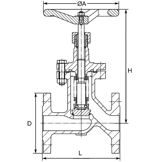 RVS WTA klepafsluiter met balg&nbsp;&nbsp;|&nbsp;&nbsp;KP-801